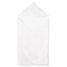 Rose Textiles - Star Muslin Lined Hooded Towel, Pink Image 2