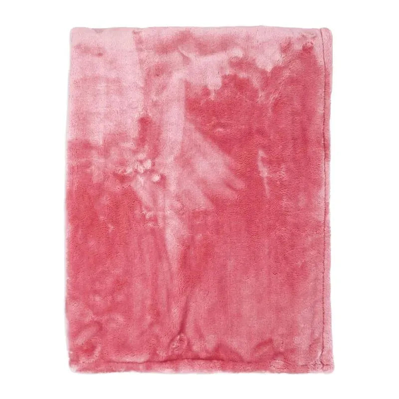 Rose Textiles - Super Thick & Plush Blanket, Pink  Image 1