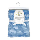 Rose Textiles - Textures Plush 2 Layer Blanket | Blue Image 2