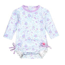 Rufflebutts - Fairytale Garden Long Sleeve One Piece Rash Guard Image 1