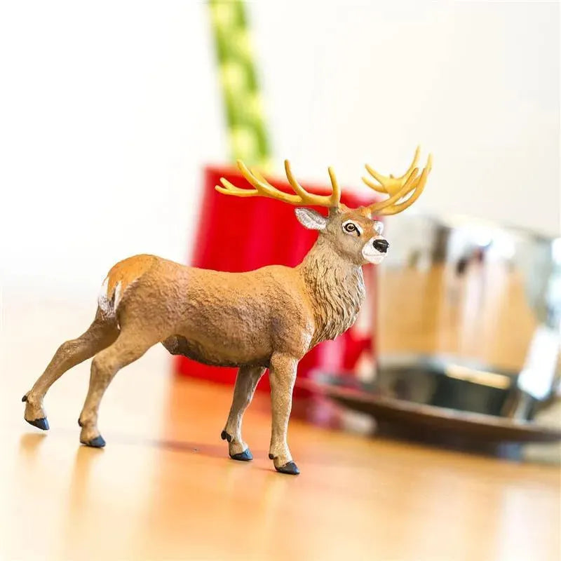 Safari Ltd. - Red Deer Stag Figurine, Detailed 4.75 Figure Image 5