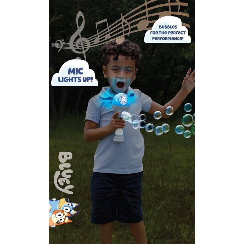 Sandy Ruben - Little Kids BLUEY Dance Mode Bubble Machine and Toy Microphone Image 3