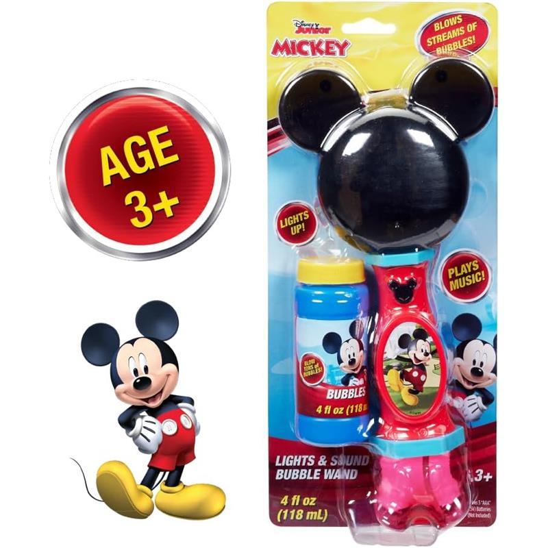 Sandy Ruben - Little Kids Disney Mickey Mouse Lights and Sound Musical Bubble Wand Image 8