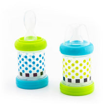 Sassy - Baby Food Nurser, 4+ Months Set of 2, 100% Silicone Nipple and Spoon BPA-Free Image 1