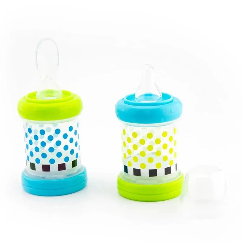 Sassy - Baby Food Nurser, 4+ Months Set of 2, 100% Silicone Nipple and Spoon BPA-Free Image 5