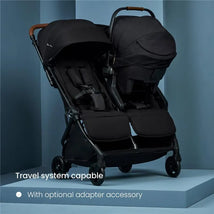 Silver Cross - Jet Lightweight Double Stroller Black Image 2