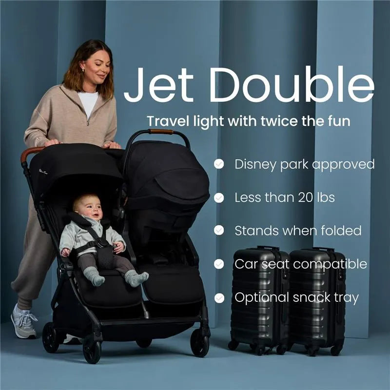 Silver Cross - Jet Double Stroller, Black Image 6