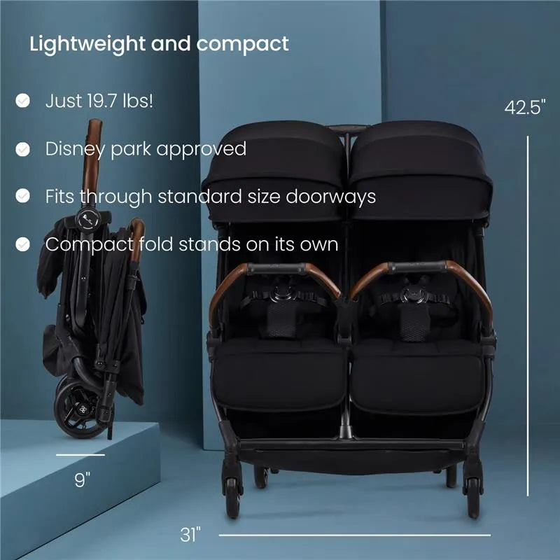 Silver Cross - Jet Double Stroller, Black Image 7