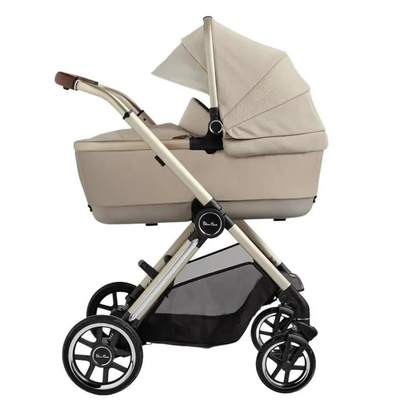 Silver Cross - Reef 2 Single Stroller + Folding Bassinet, Stone Image 10