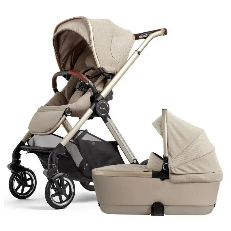 Silver Cross - Reef 2 Single Stroller + Folding Bassinet, Stone Image 1