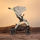 Silver Cross - Reef 2 Single Stroller + Folding Bassinet, Stone Image 2