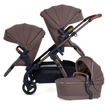 Silver Cross - Wave 3 Complete Stroller (Seat, Bassinet, & Tandem Seat), Caramel Image 1