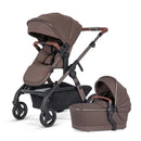 Silver Cross - Wave 3 Complete Stroller (Seat, Bassinet, & Tandem Seat), Caramel Image 2