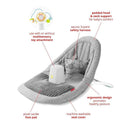 Skip Hop - Baby Ergonomic Activity Floor Seat for Upright Sitting, Silver Lining Cloud, Gray Image 4