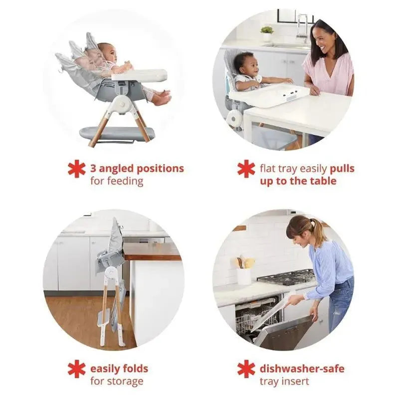 Skip Hop - Sit-to-Step Convertible High Chair, Grey Image 3