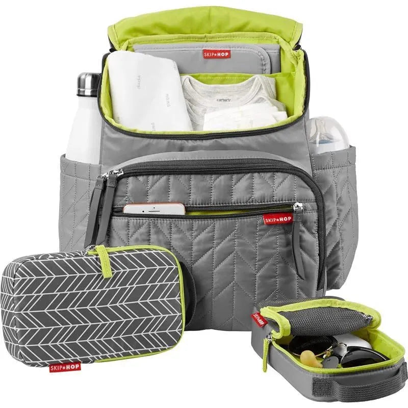 Skip Hop - Forma Diaper Bag Backpack, Gray Image 3