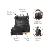 Skip Hop - Evermore 6-In-1 Diaper Backpack Set, Black Image 2