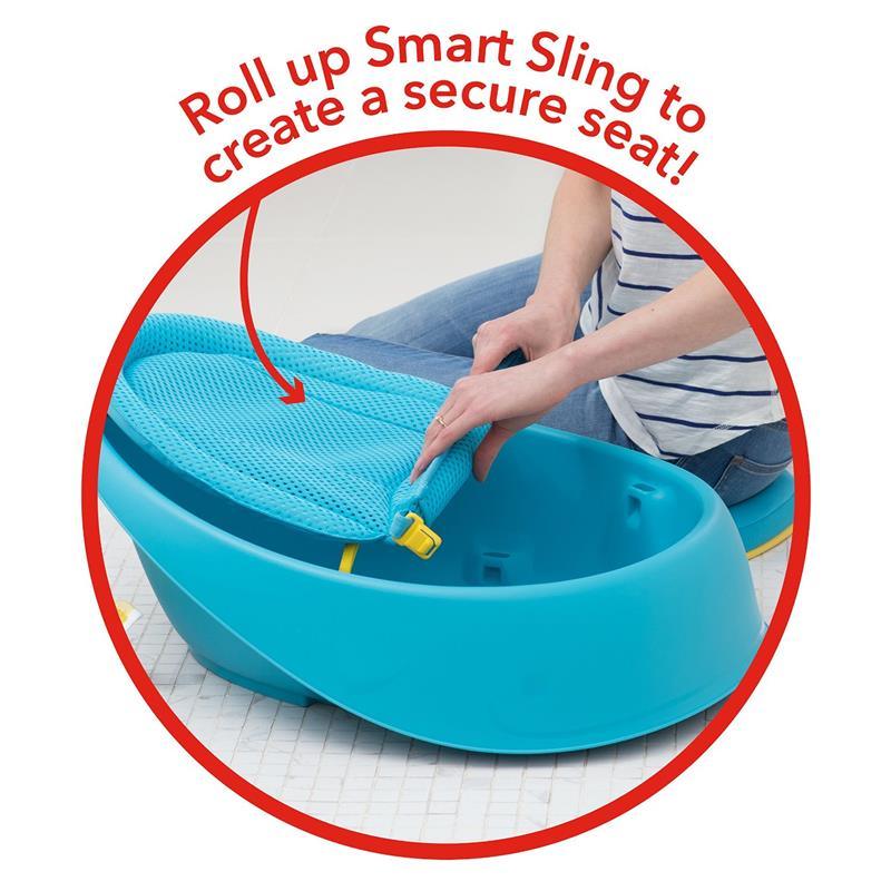 Skip Hop Non-Slip Baby Bath Mat, Moby, Blue