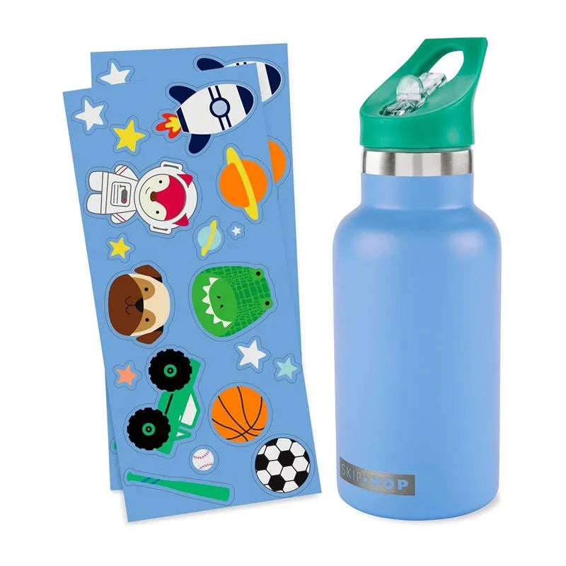 Skip Hop - Zoo Canteen Bottles With Stickers, Blue Image 2