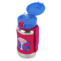 Skip Hop - Zoo Stainless Steel Straw Bottle, Butterfly Image 2