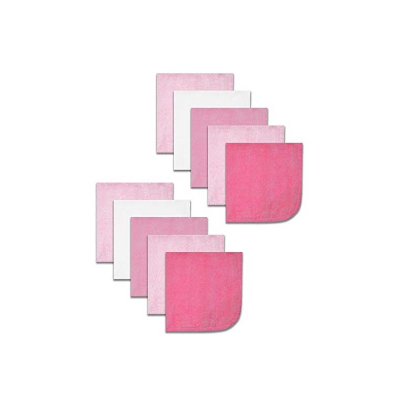 Spasilk - 10 Pack Washcloth Pink Image 5