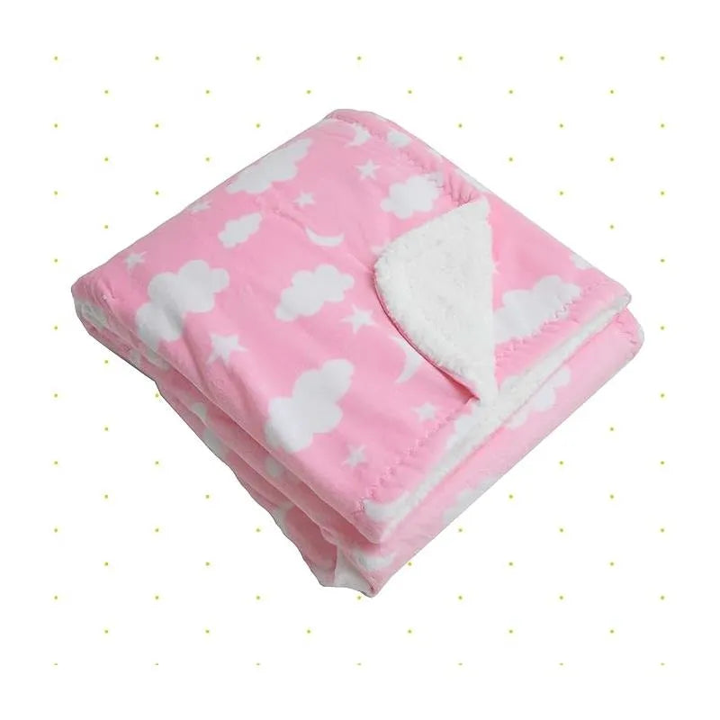 Spasilk - Fleece Velboa Blanket, Pink Celestial Image 6