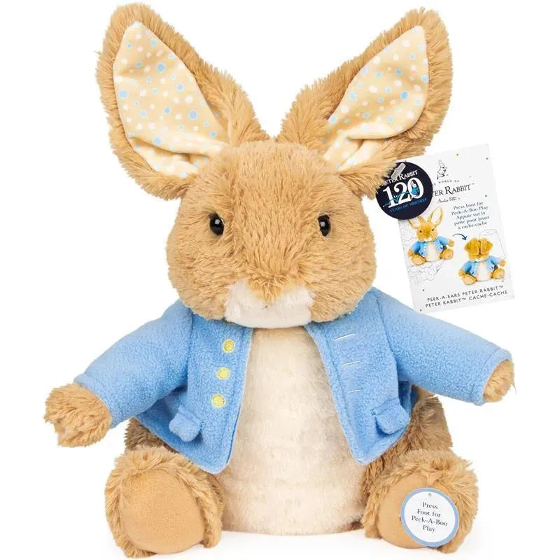 Spin Master - GUND Beatrix Potter Peter Rabbit Peek-a-Ears Animated Plush, Interactive Bunny, 11”  Image 4