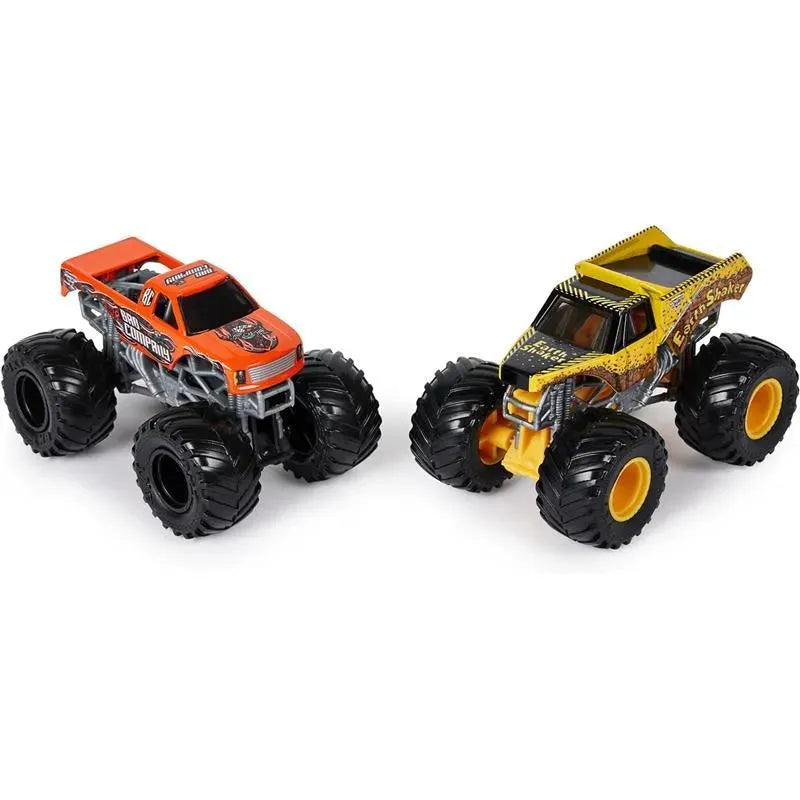 Spin Master - Monster Jam, Official Earth Shaker Vs. Bad Company Die-Cast Monster Trucks, Ages 3+ Image 2