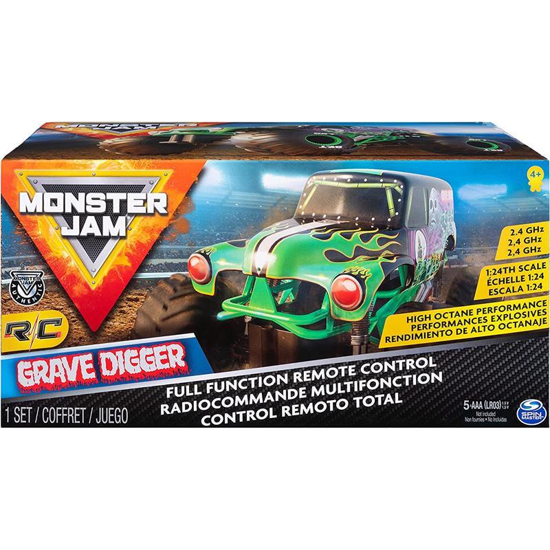 Monster Jam Official Grave Digger Remote Control Truck 1:15 Scale, 2.4GHz