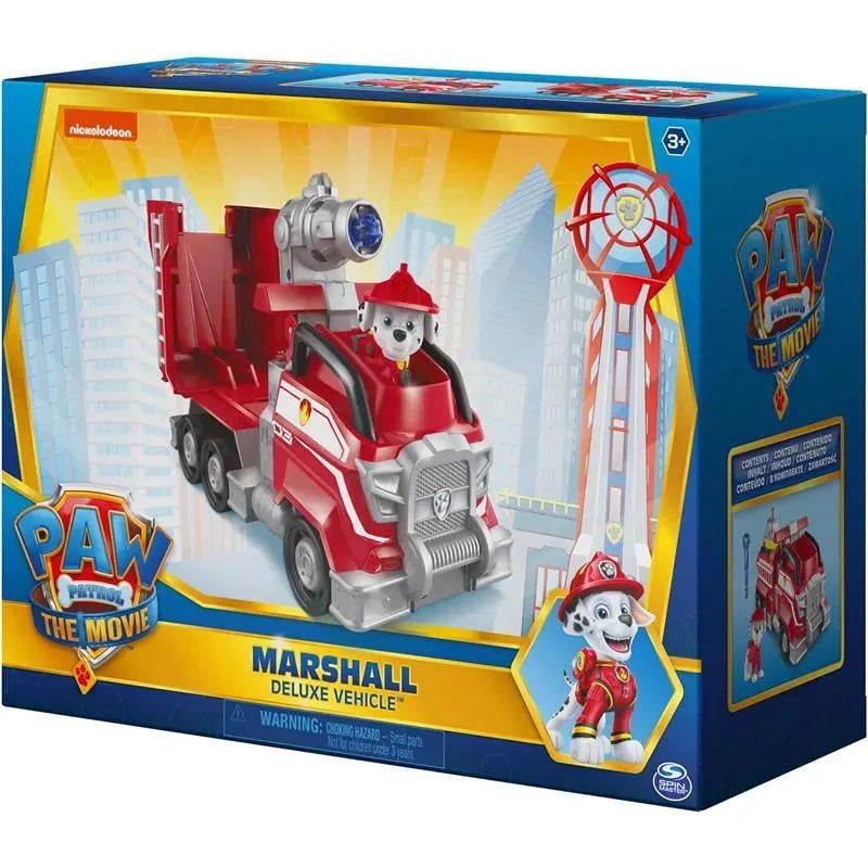 Spin Master - Paw Patrol, Marshall’s Deluxe Movie Transforming Fire Truck with Action Figure Image 6