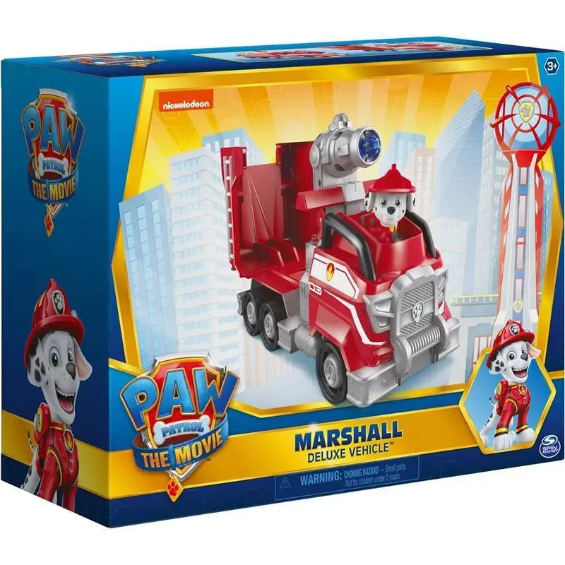 Spin Master - Paw Patrol, Marshall’s Deluxe Movie Transforming Fire Truck with Action Figure Image 7