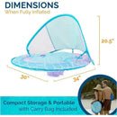 Spin Master - Swimways Sun Canopy Inflatable Baby Spring Float for Kids 9-24 Months, Mermaid Image 4