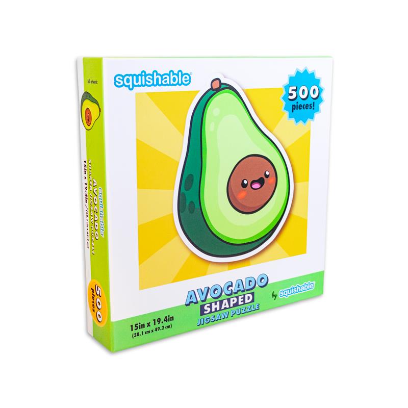 Squishable Avocado Shaped Jigsaw Puzzle  Image 1