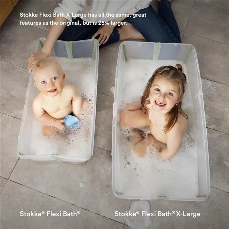 Stokke - Flexi Bath Tub® X-Large Bundle Transparent Green Image 5