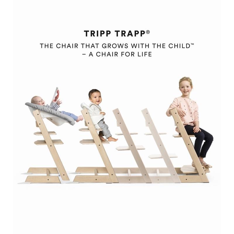 Stokke - Tripp Trapp High Chair and Cushion with Tray, Natural/Multi S