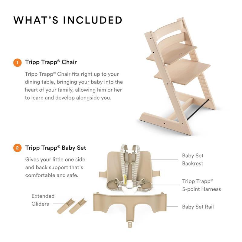 Stokke Tripp Trapp® High Chair and Cushion with Tray