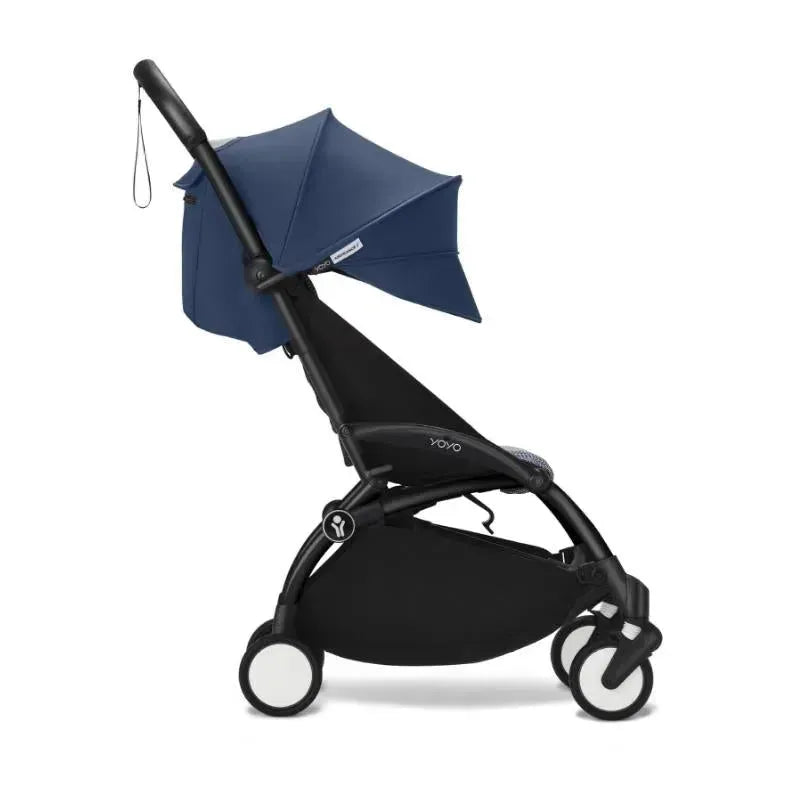 Stokke - Yoyo³ Stroller Black Bundle 6+, Air France Blue Image 3