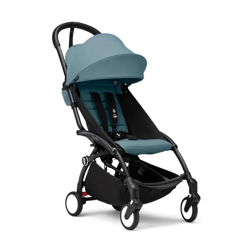 Stokke - Yoyo³ Stroller Black Frame Bundle 6+, Aqua Image 1