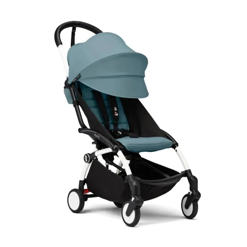 Stokke - Yoyo³ Stroller White Frame Bundle 6+, Aqua Image 2