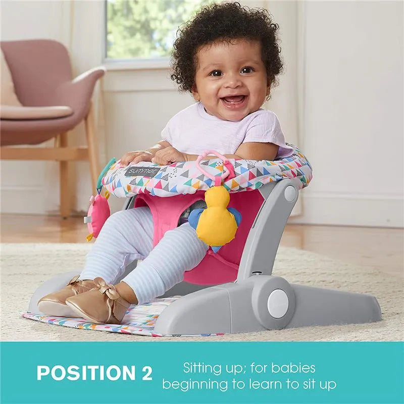 Summer Infant Learn to Sit - 2 Position Floor Seat Funfetti Pink Image 15