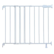 Summer Infant Simple-To-Secure Walk Thru Baby Gate, White Metal Image 1