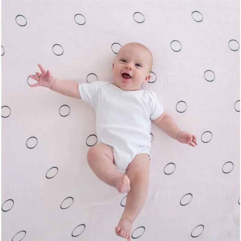 Swaddle Designs - Marquisette Swaddle Blanket Aimee, Pink Hearts Image 6