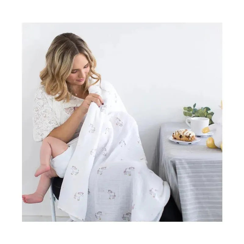 Swaddle Designs - Muslin Swaddle Blanket, Unicorn Image 4