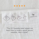 Swaddle Designs - Sterling Stars Muslin Swaddle Blanket, Premium Cotton Image 3