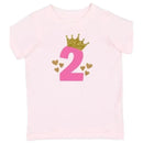 Sweet Wink - 2Nd Birthday Girl Princess Short Sleeve Shirt Image 1