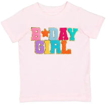 Sweet Wink - Birthday Girl Patch T-Shirt Kids Short Sleeve Shirt Image 1