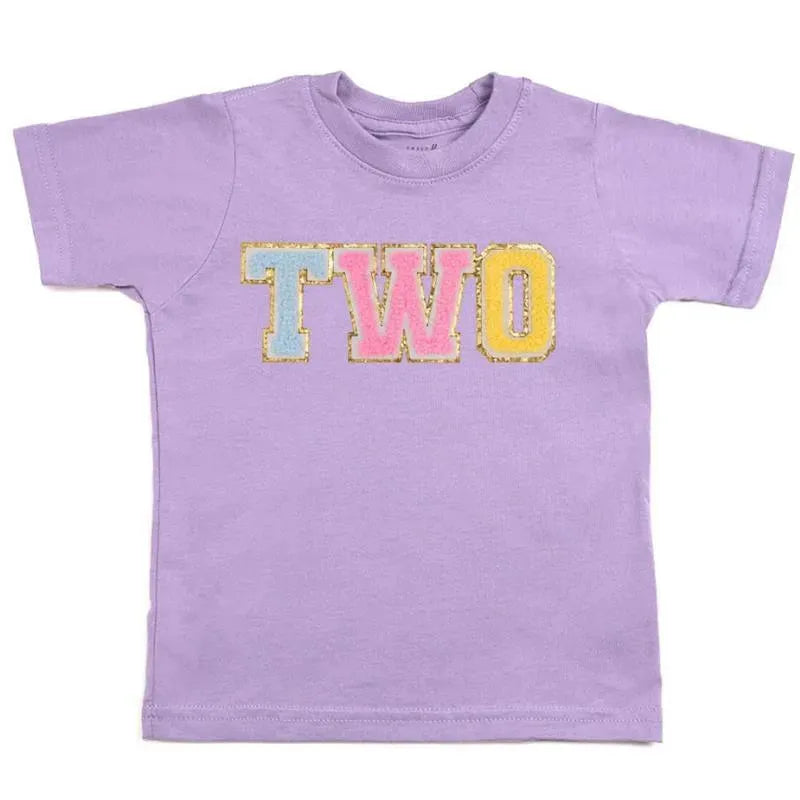 Sweet Wink - Kids Second Birthday Patch Short Sleeve T-Shirt Image 1