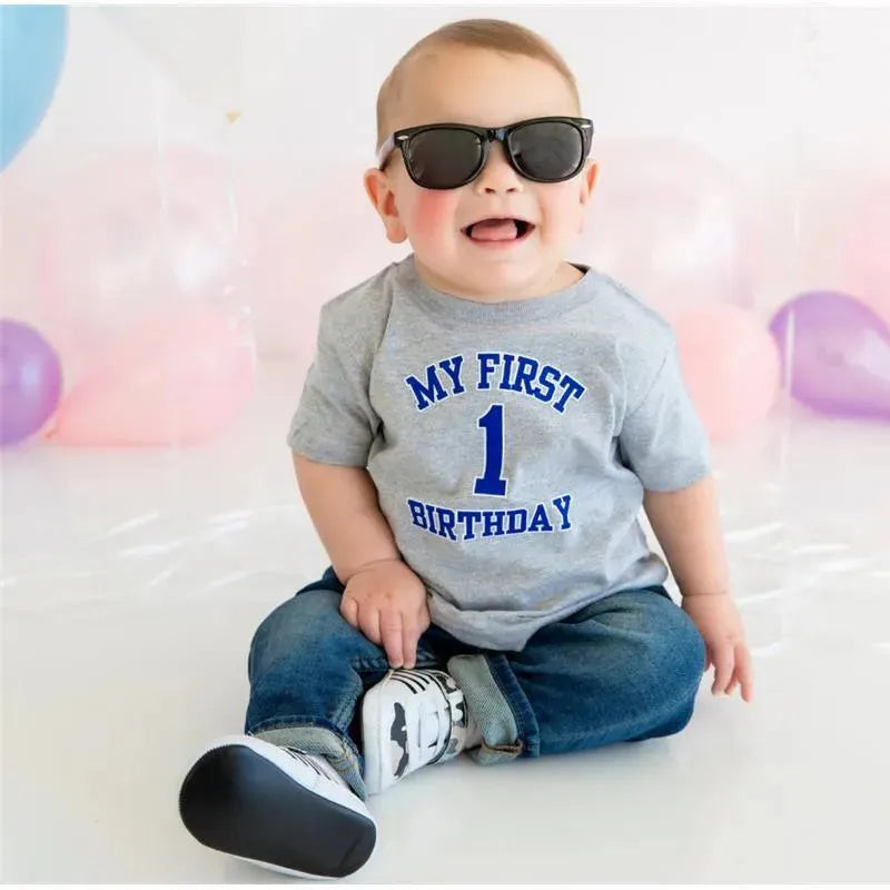 Sweet Wink My First Birthday Short Sleeve Boy T Shirt