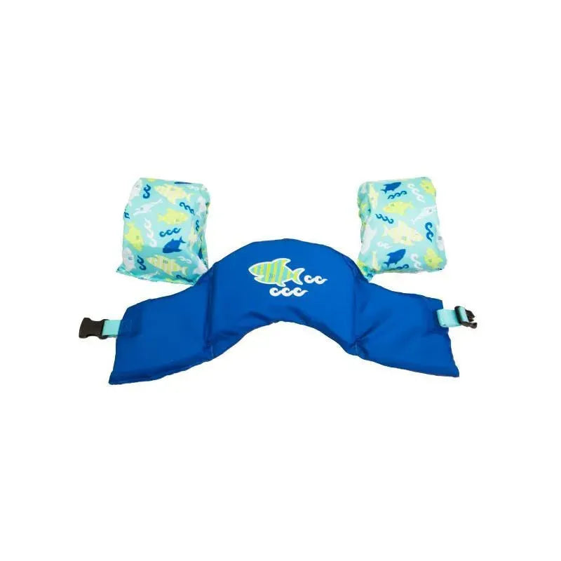 Swimways - Blue Fish Swim Trainer Life Jacket 30-50LB Image 4