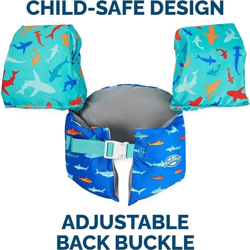 SwimWays - Swim Trainer, US Coast Guard Approved Life Vest, Shark Image 3